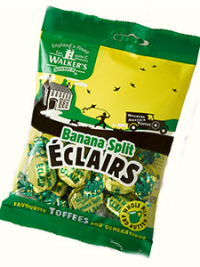 Banana Split Éclairs in a 150g bag.